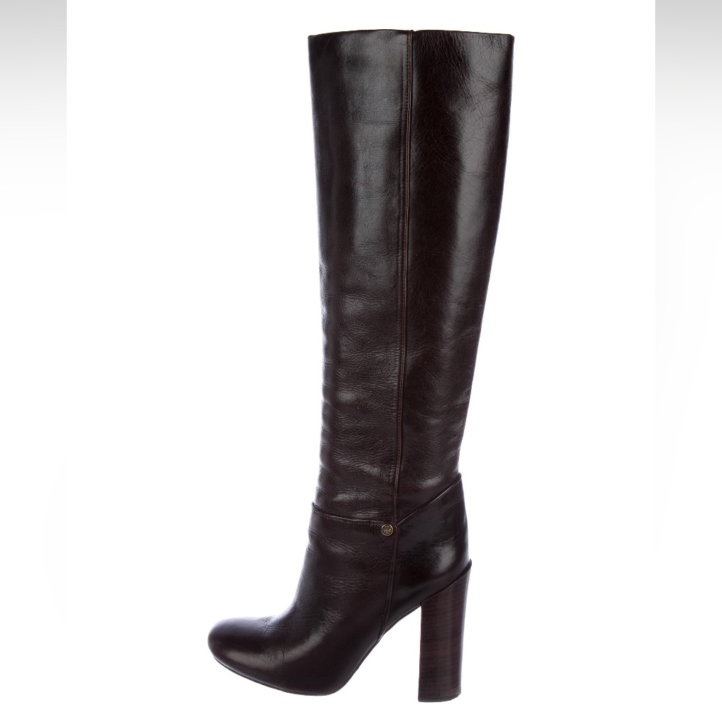 Tory Burch Dark Brown Riding Boots